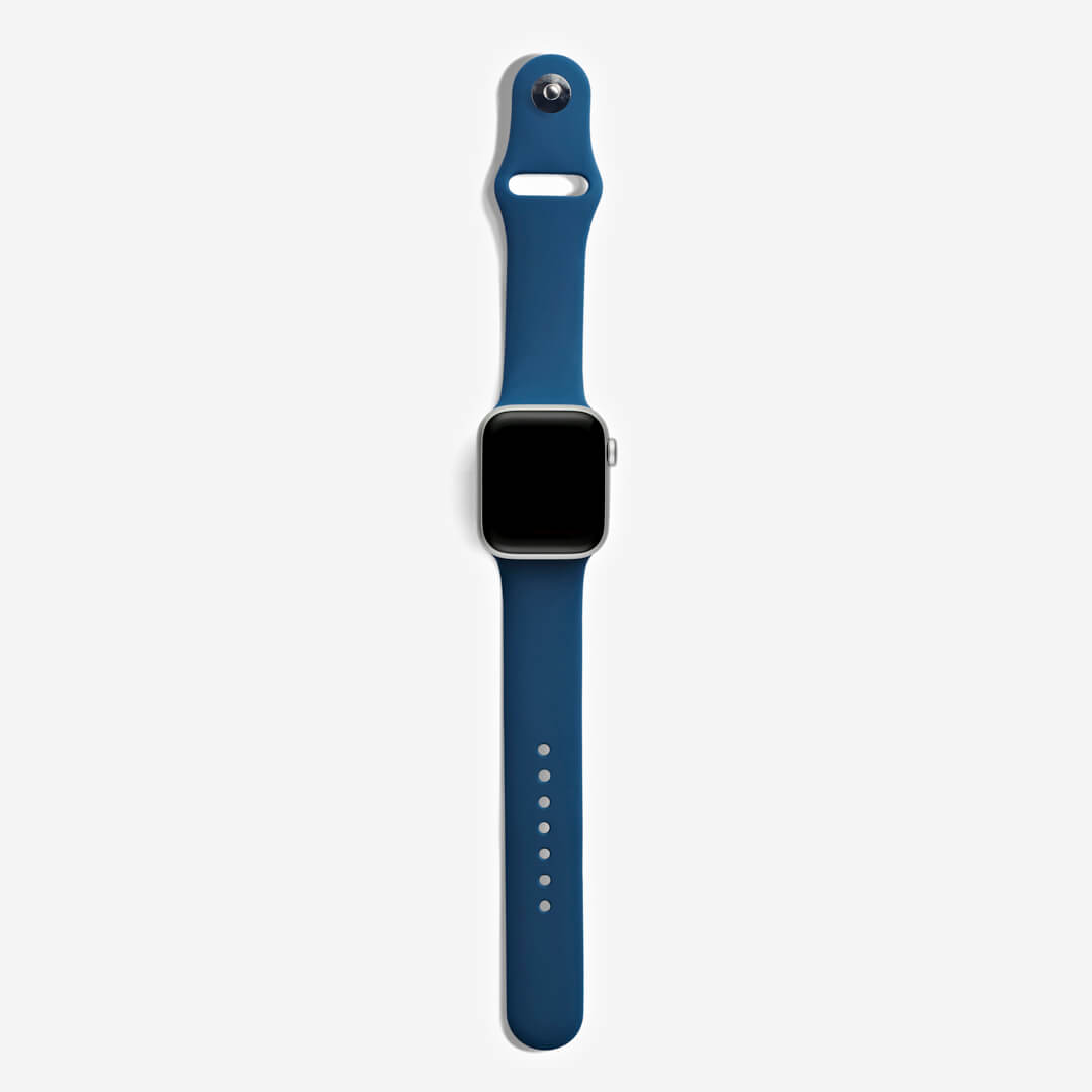 Classic Silicone Apple Watch Band - Abyss Blue