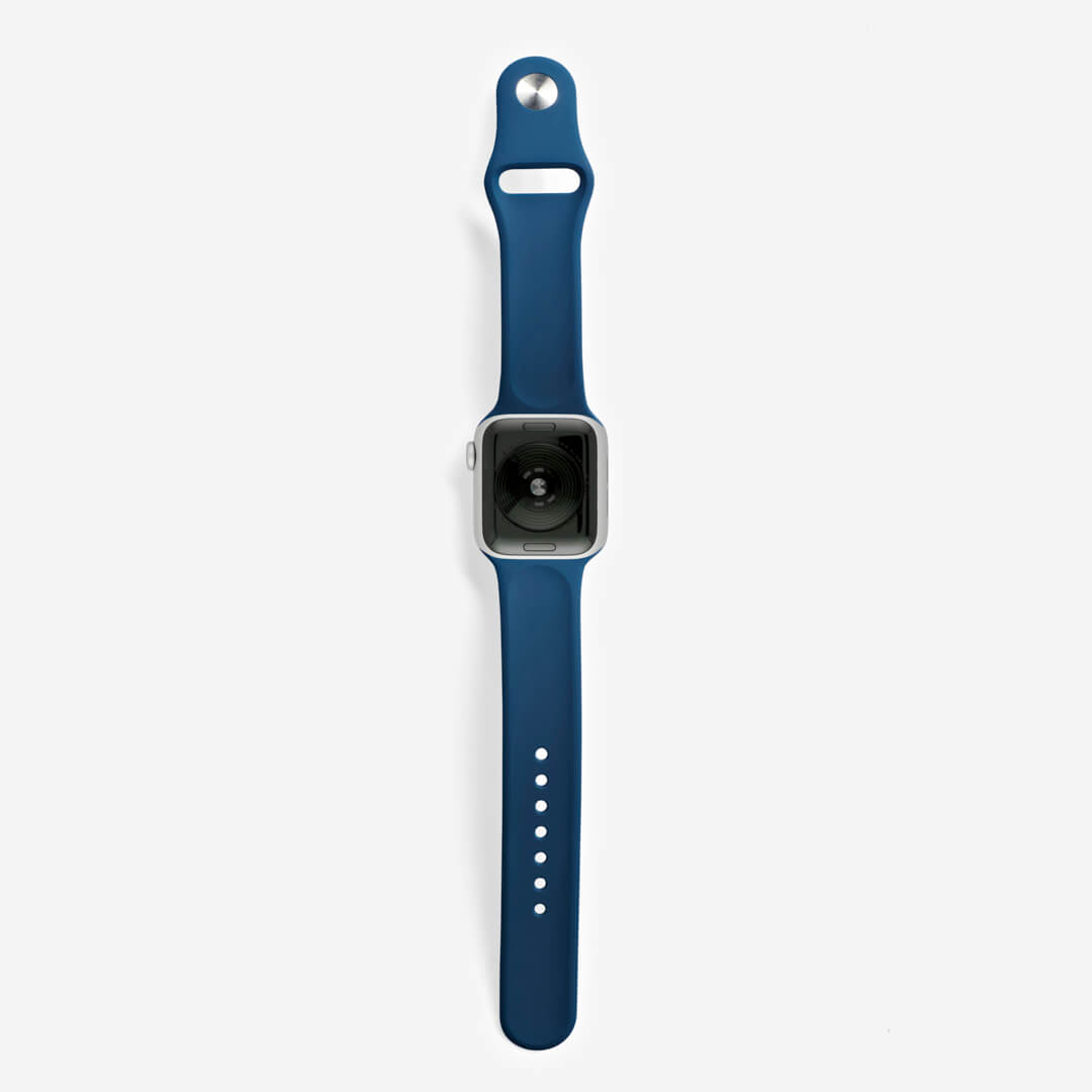 Classic Silicone Apple Watch Band - Abyss Blue