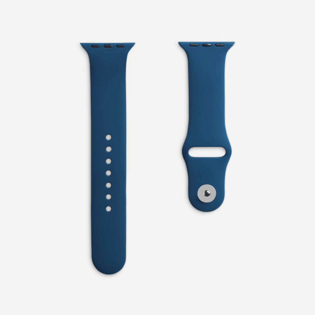 Classic Silicone Apple Watch Band - Abyss Blue