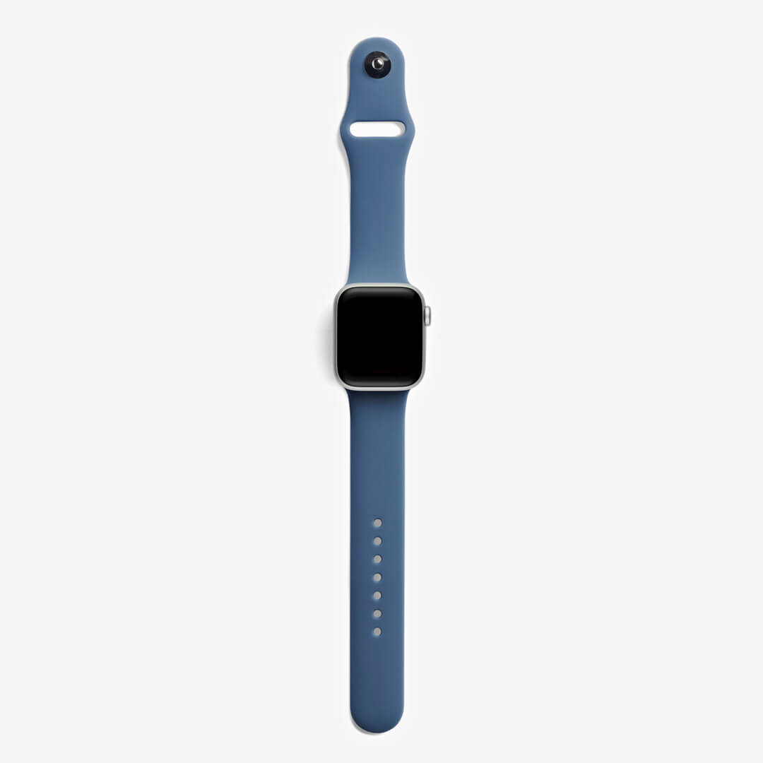 Classic Silicone Apple Watch Band - Alaskan Blue