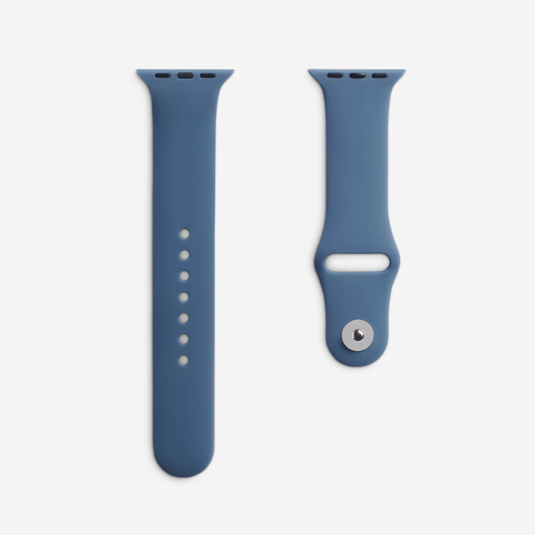 Classic Silicone Apple Watch Band - Alaskan Blue