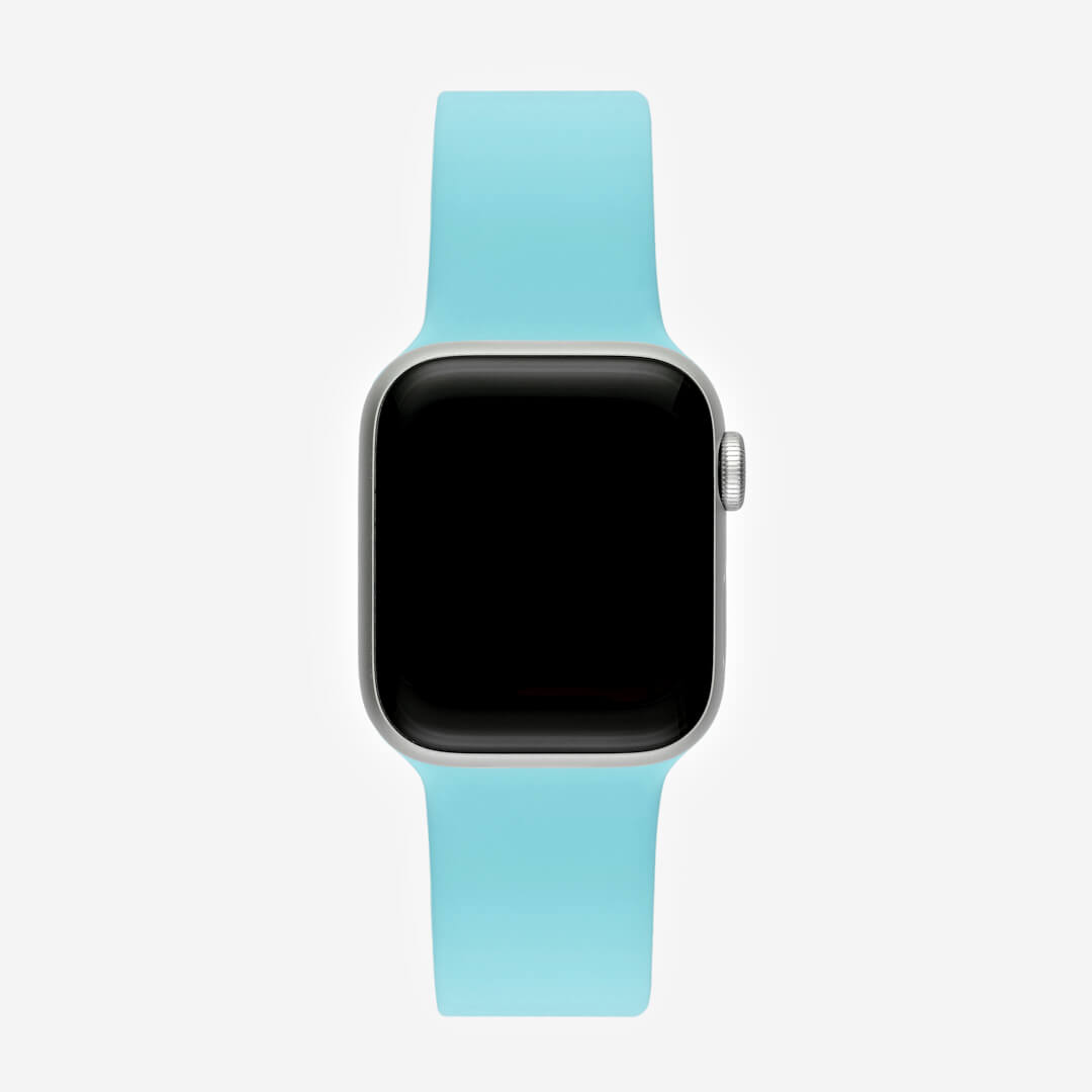 Classic Silicone Apple Watch Band - Aqua