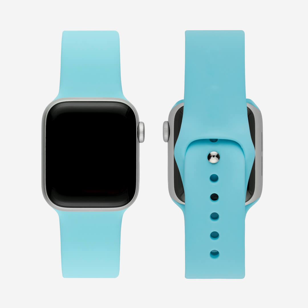 Classic Silicone Apple Watch Band - Aqua