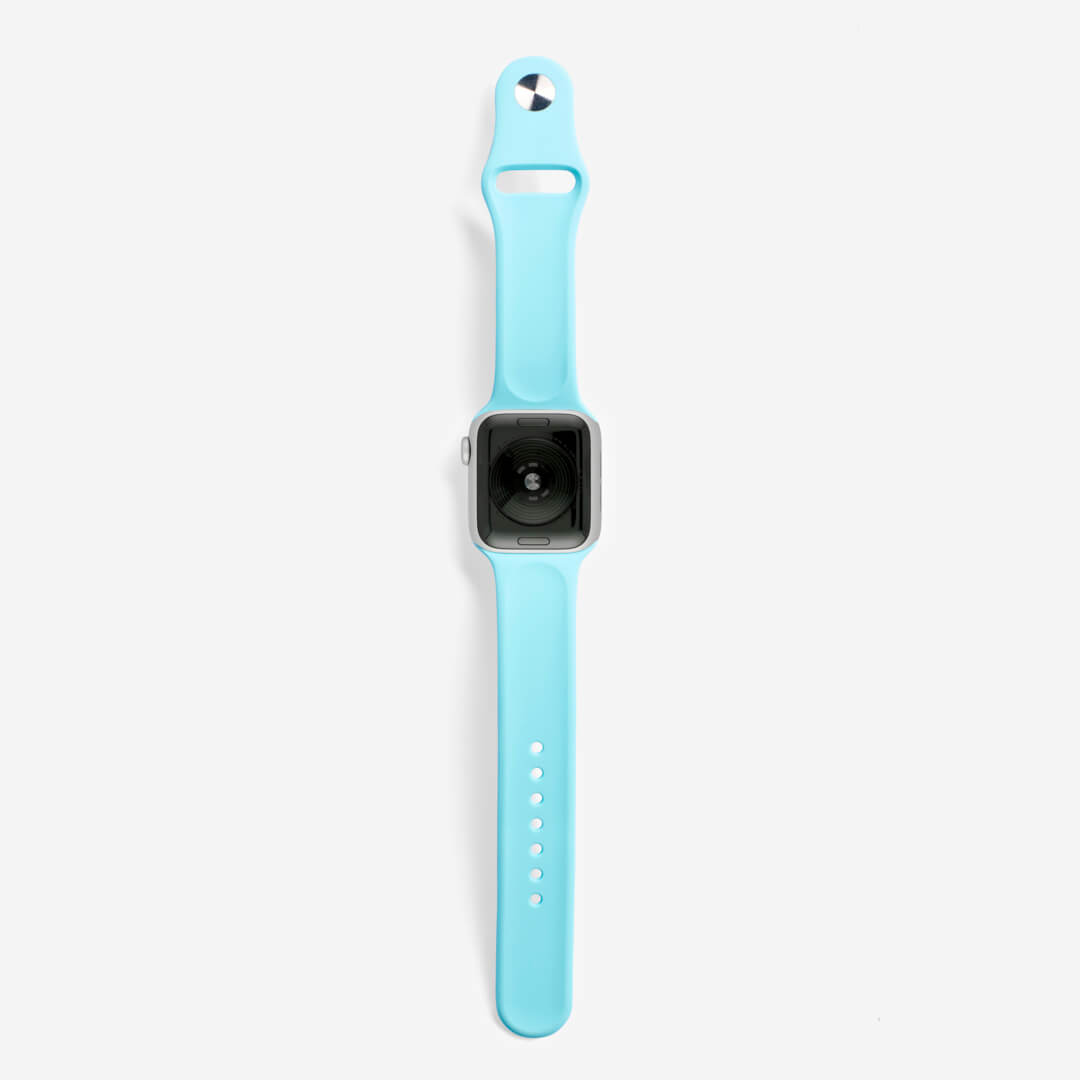 Classic Silicone Apple Watch Band - Aqua