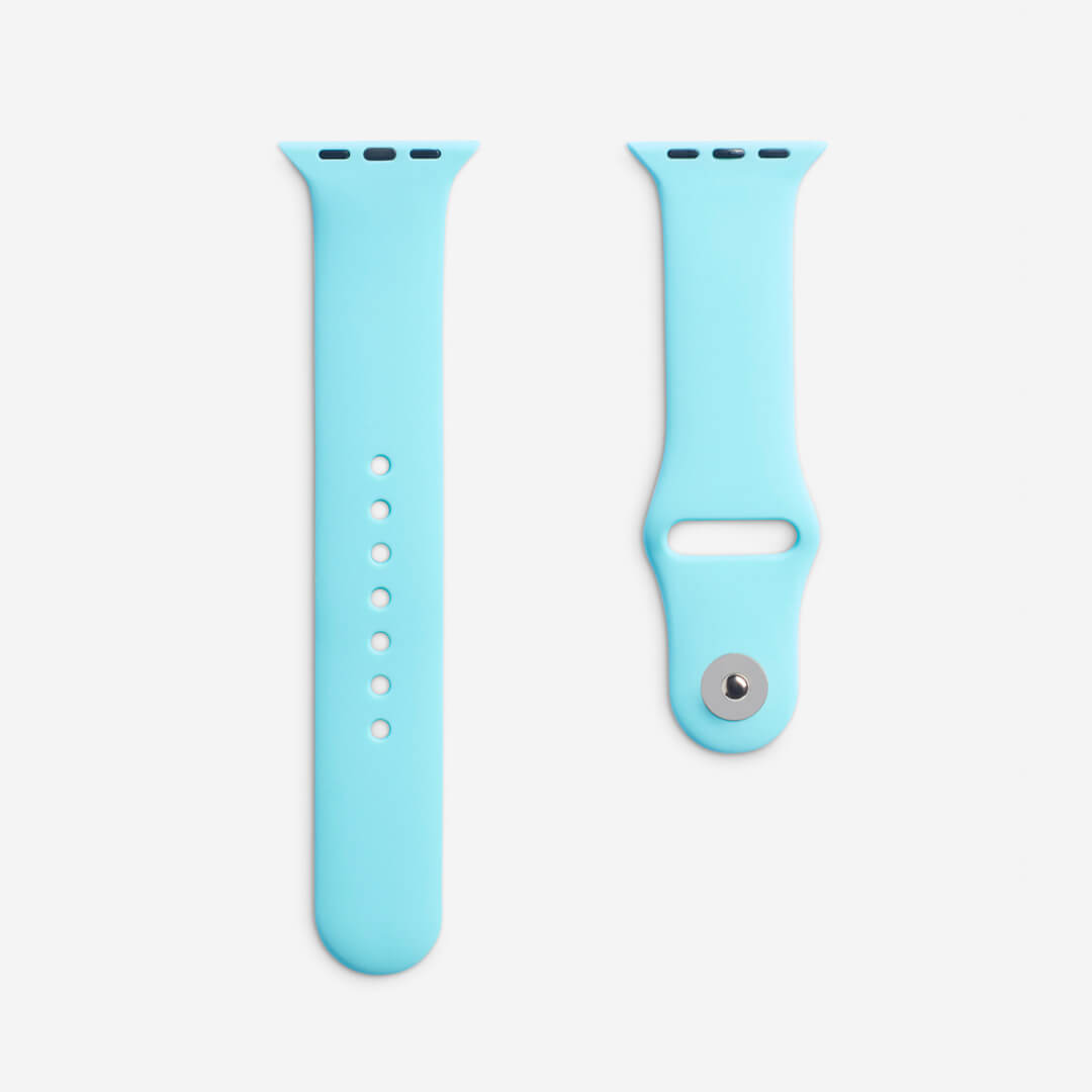 Classic Silicone Apple Watch Band - Aqua