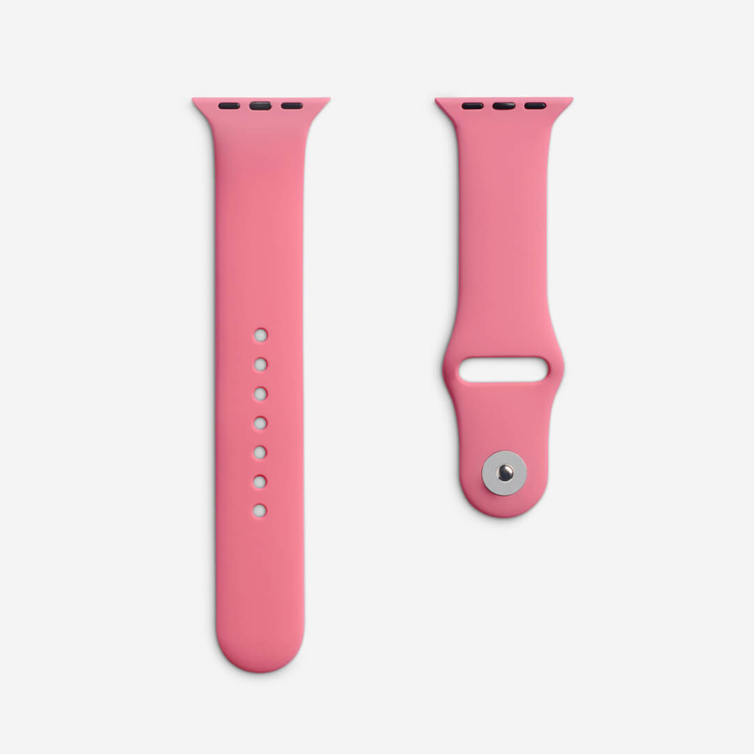 Classic Silicone Apple Watch Band - Baby Pink