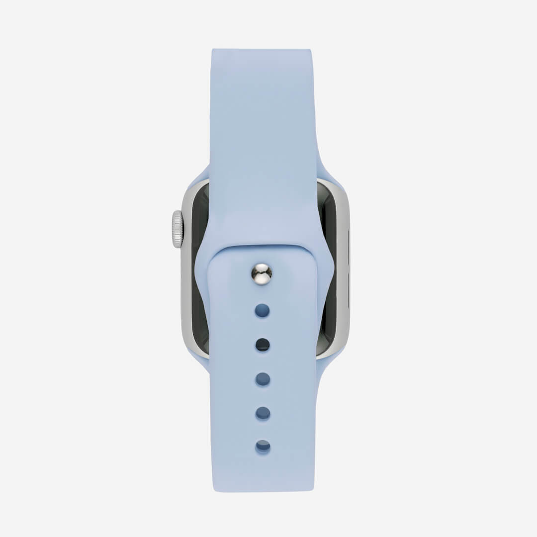 Classic Silicone Apple Watch Band - Blue Mist