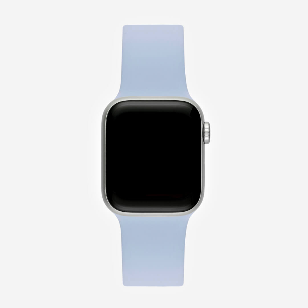 Classic Silicone Apple Watch Band - Blue Mist