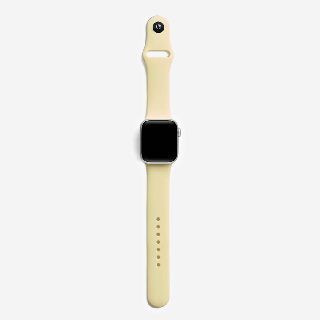 Classic Silicone Apple Watch Band - Buttercream