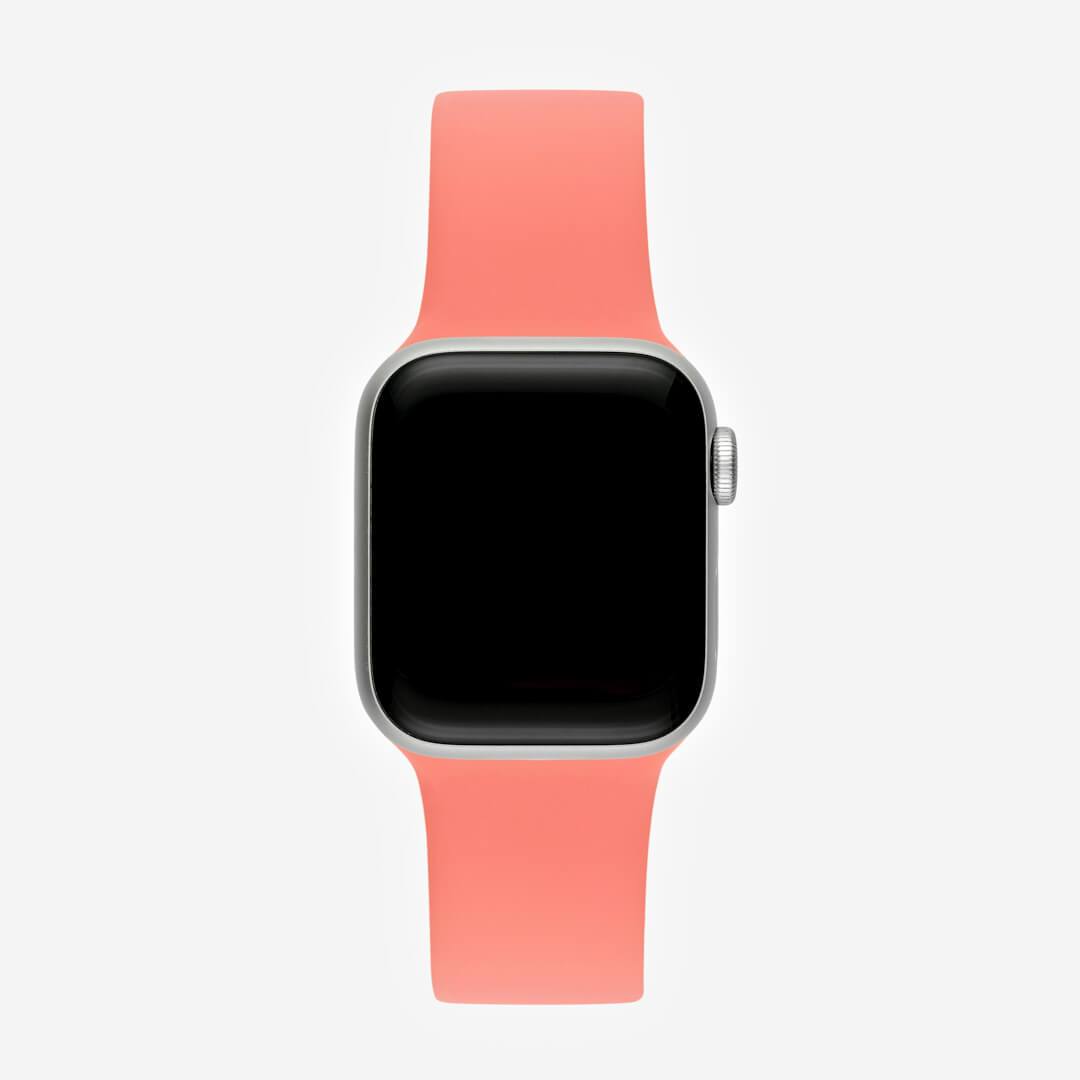 Classic Silicone Apple Watch Band - Coral