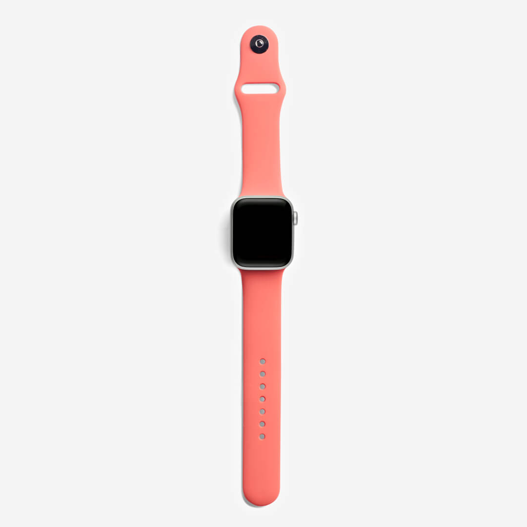 Classic Silicone Apple Watch Band - Coral