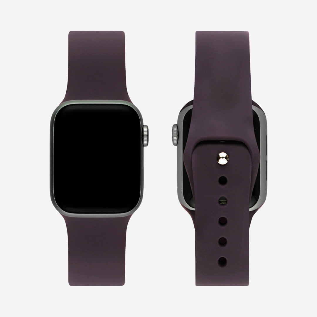 Classic Silicone Apple Watch Band - Dark Cherry