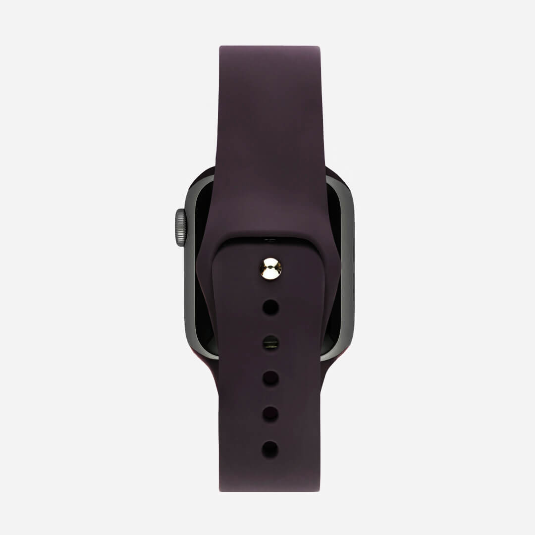 Classic Silicone Apple Watch Band - Dark Cherry