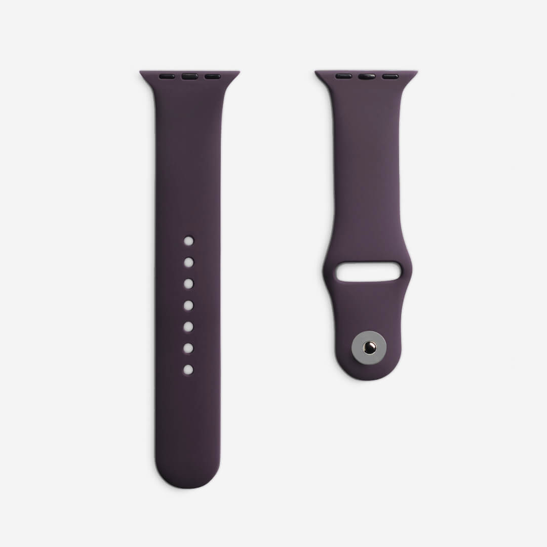 Classic Silicone Apple Watch Band - Dark Cherry