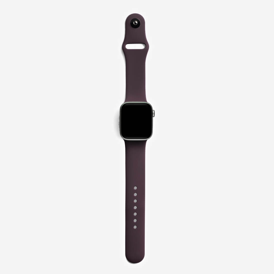 Classic Silicone Apple Watch Band - Dark Cherry