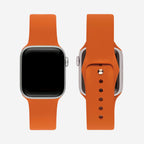 Classic Silicone Apple Watch Band - Dark Orange