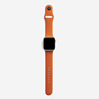 Classic Silicone Apple Watch Band - Dark Orange