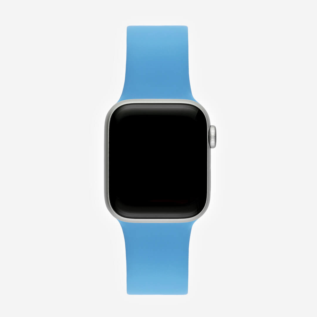 Classic Silicone Apple Watch Band - Denim Blue