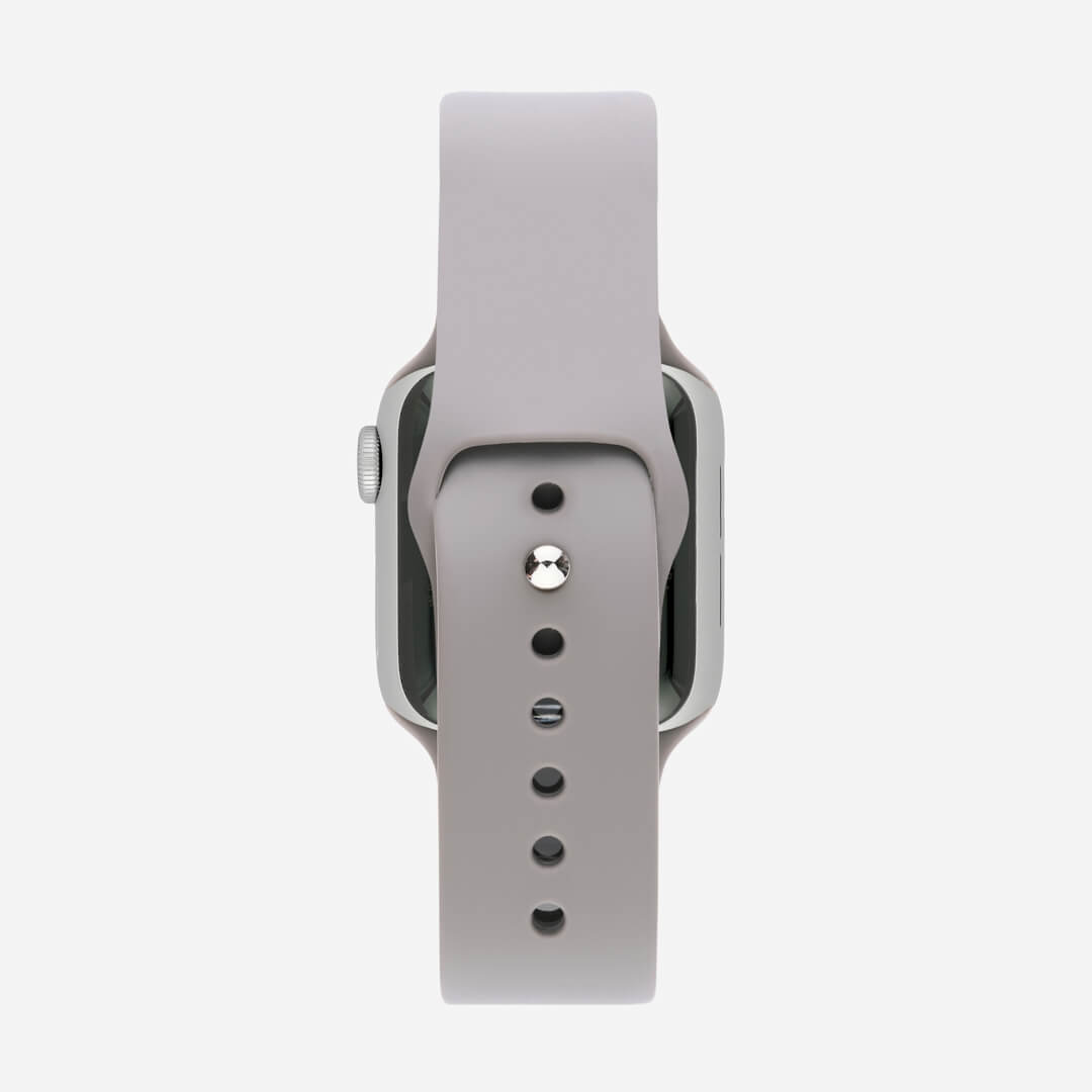 Classic Silicone Apple Watch Band - Gravel