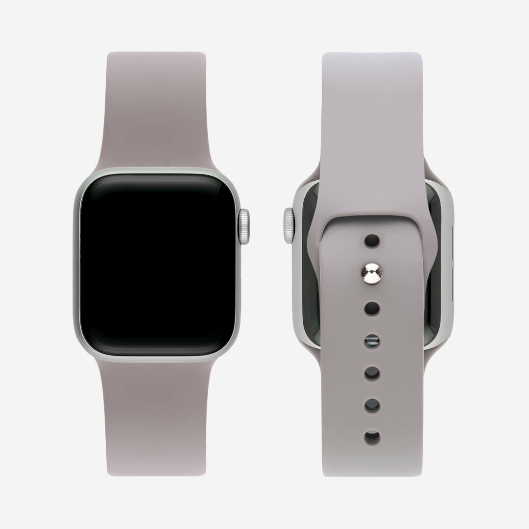 Classic Silicone Apple Watch Band - Gravel