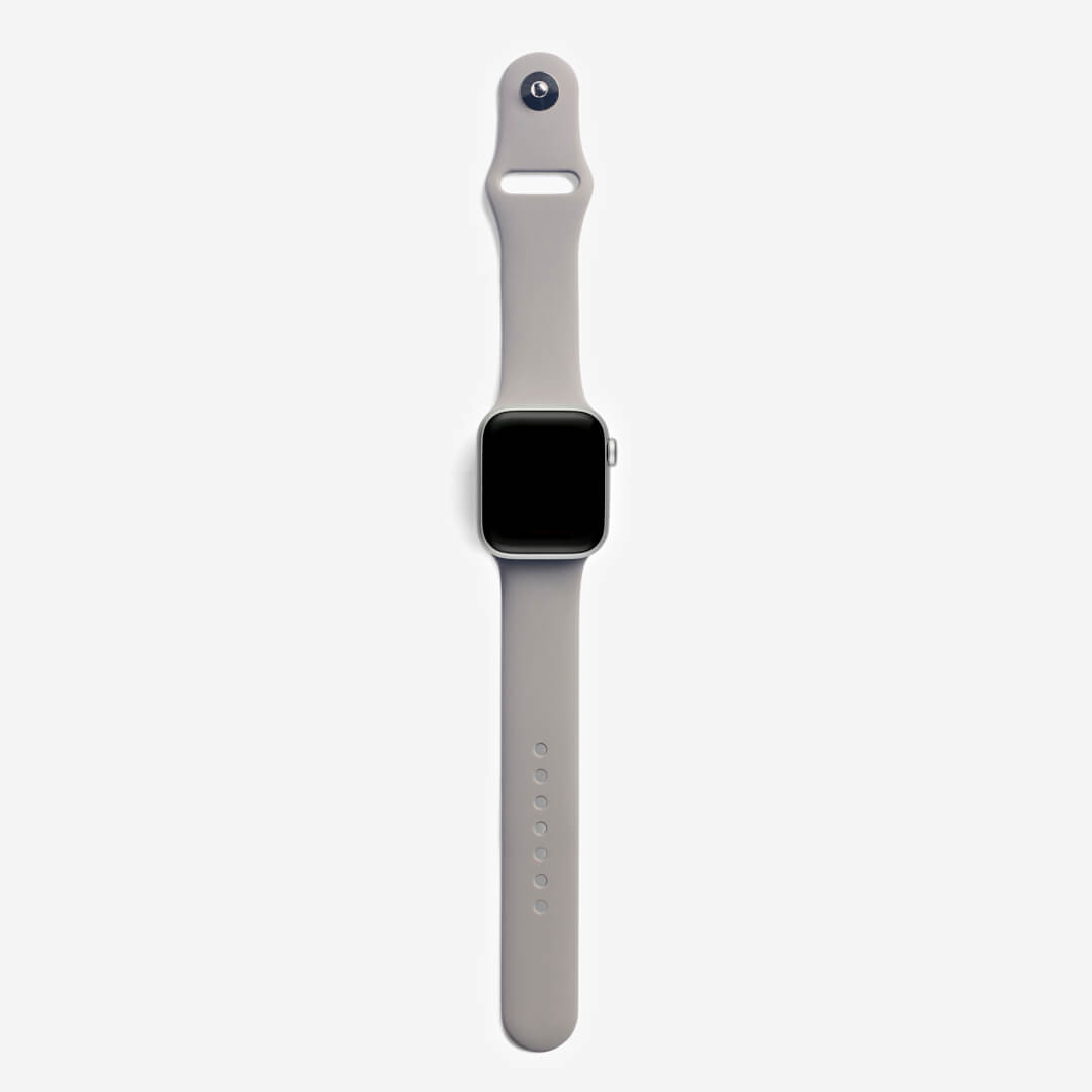 Classic Silicone Apple Watch Band - Gravel