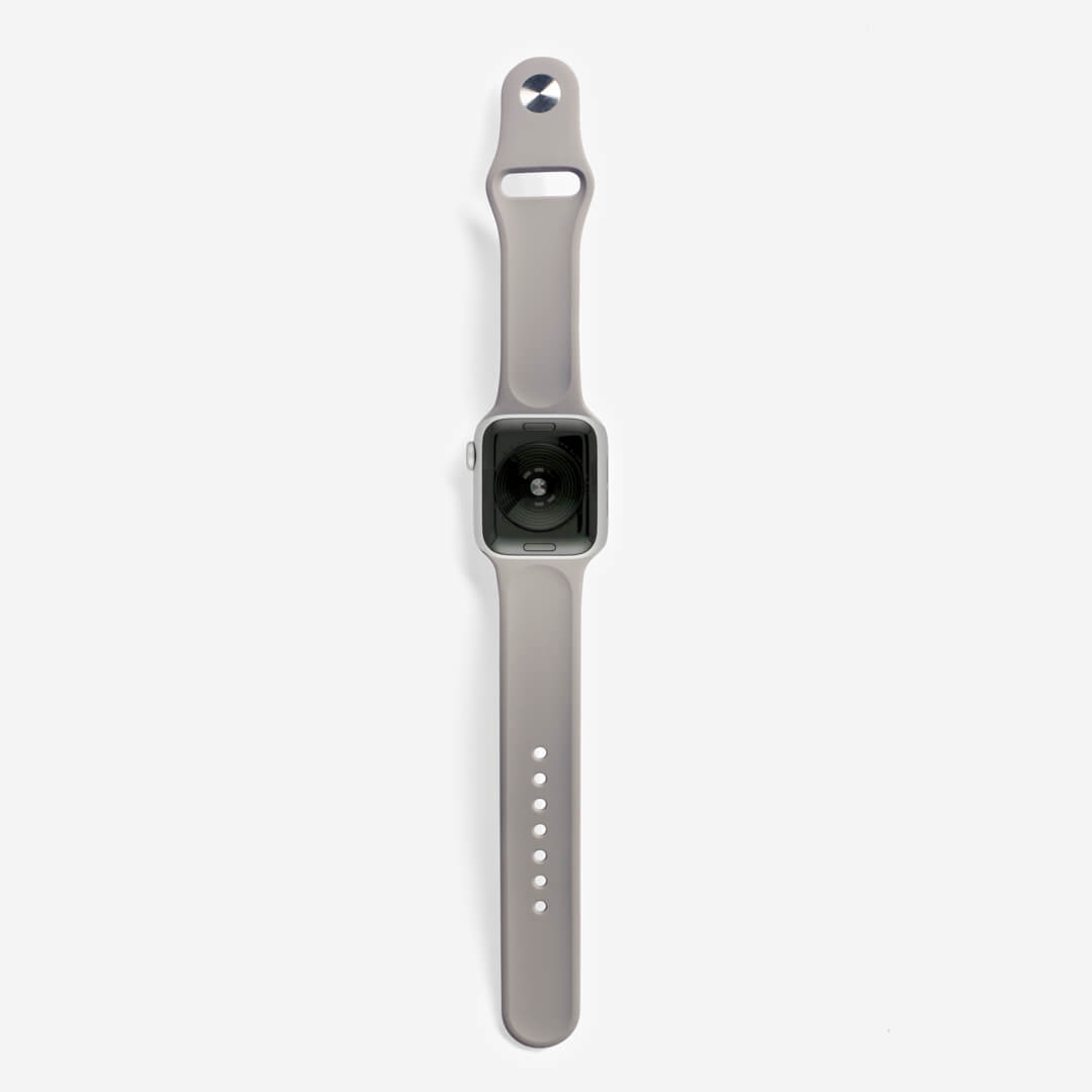 Classic Silicone Apple Watch Band - Gravel