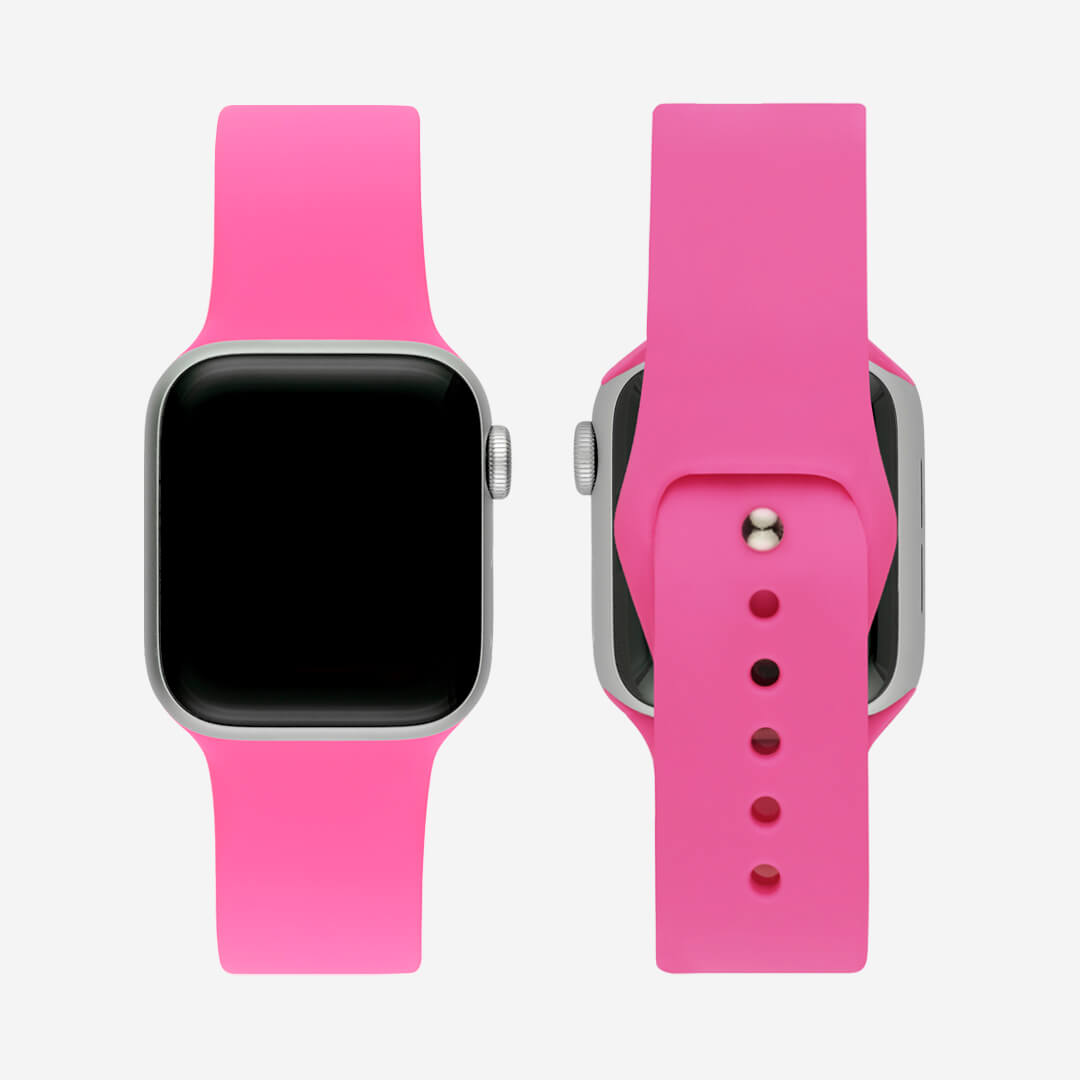 Classic Silicone Apple Watch Band - Hot Pink