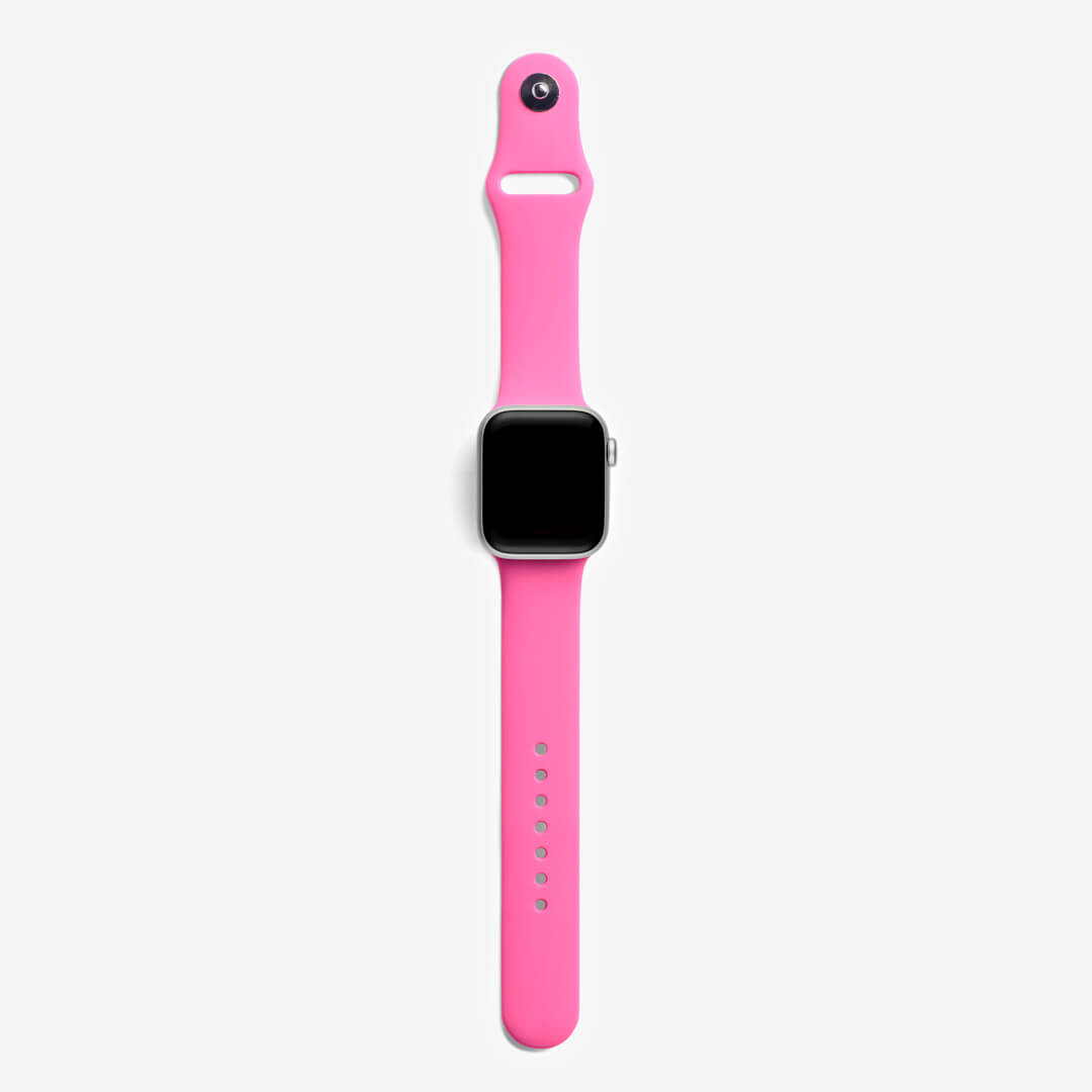 Classic Silicone Apple Watch Band - Hot Pink