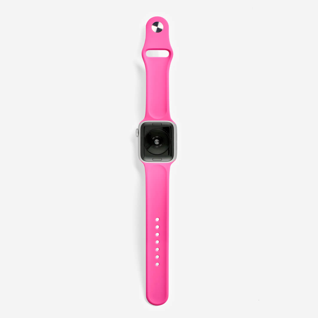 Classic Silicone Apple Watch Band - Hot Pink