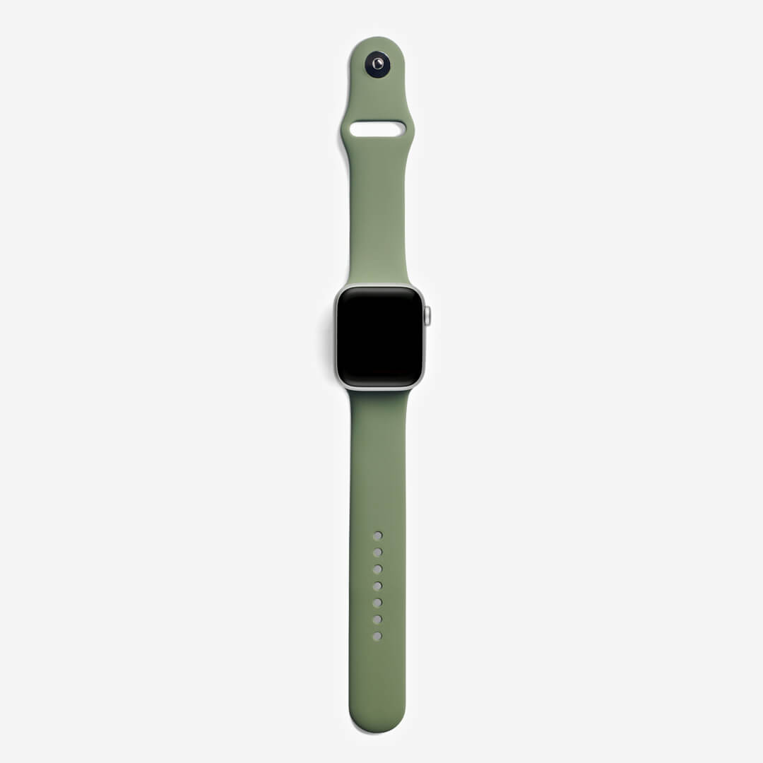 Classic Silicone Apple Watch Band - Khaki