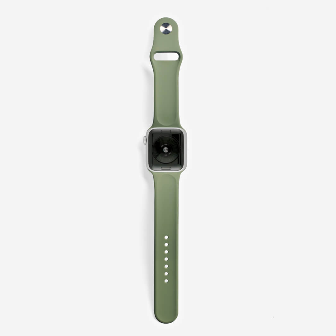 Classic Silicone Apple Watch Band - Khaki