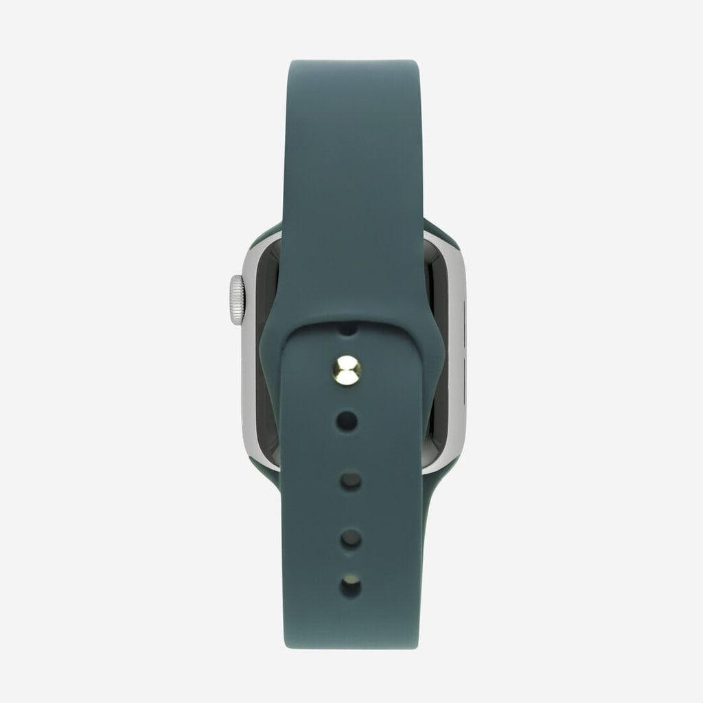 Classic Silicone Apple Watch Band - Mallard Green