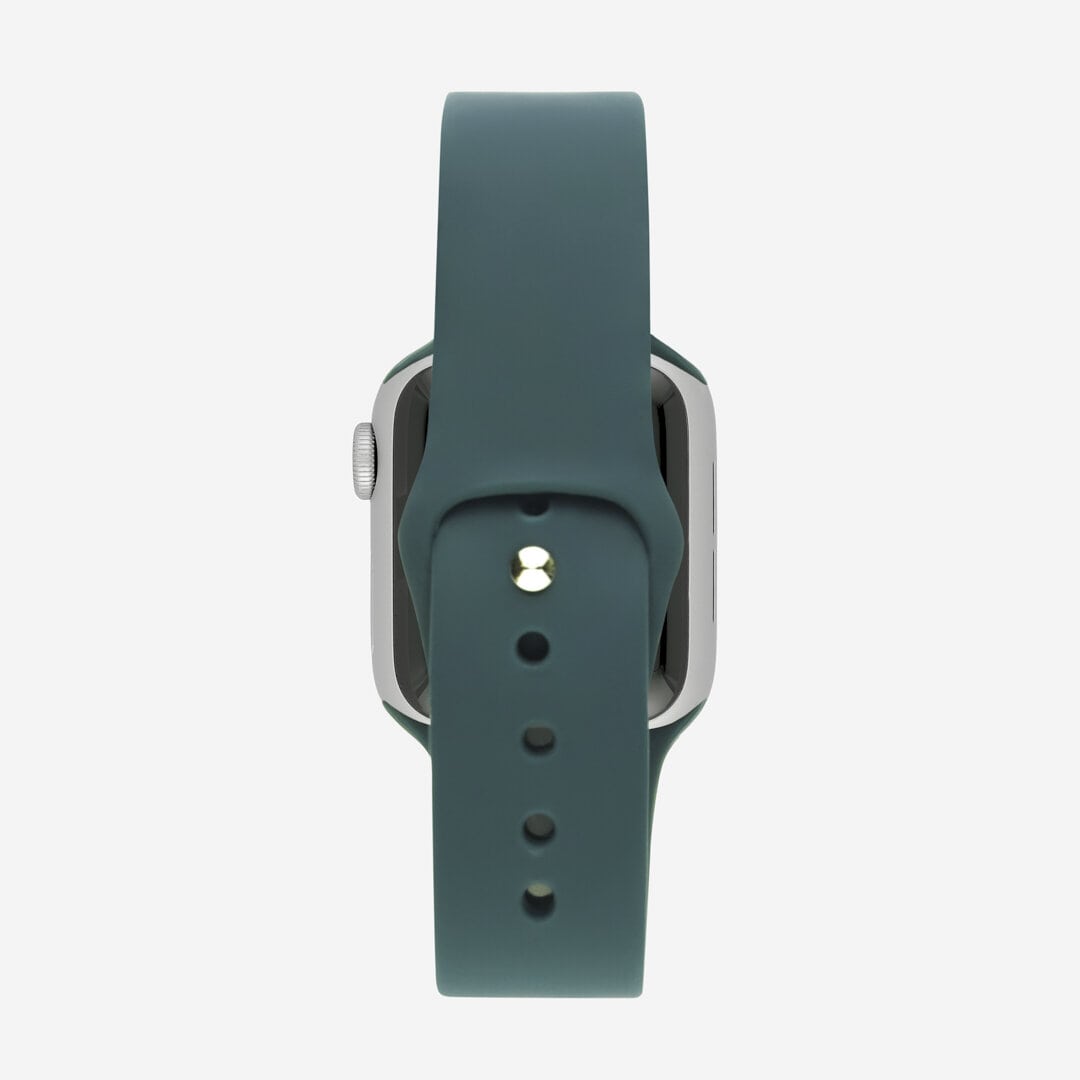 Classic Silicone Apple Watch Band - Mallard Green