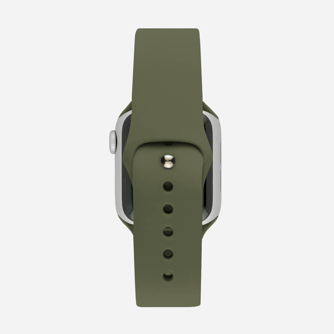 Classic Silicone Apple Watch Band - Olive