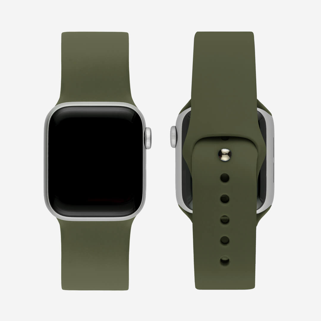 Classic Silicone Apple Watch Band - Olive