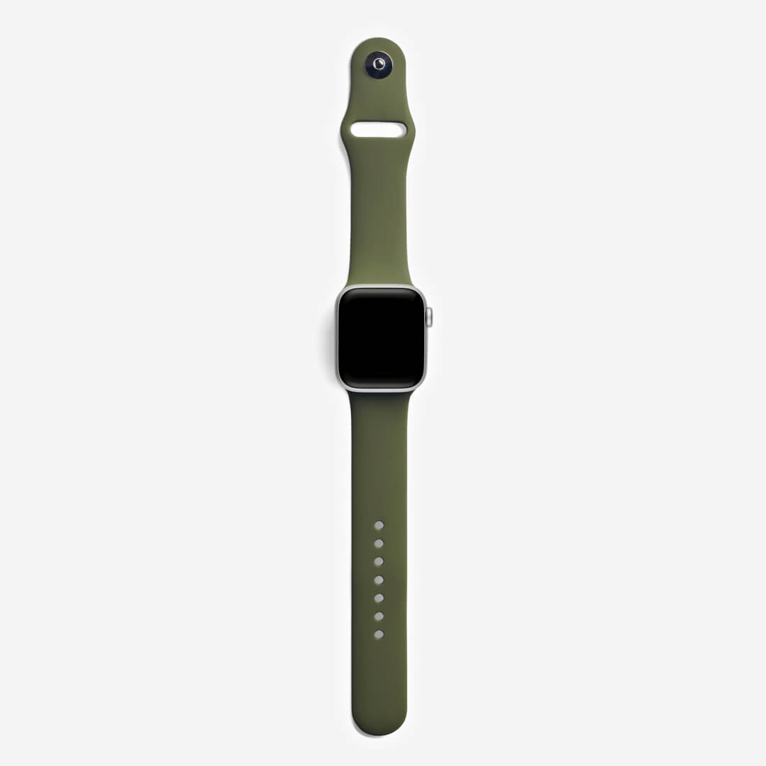 Classic Silicone Apple Watch Band - Olive