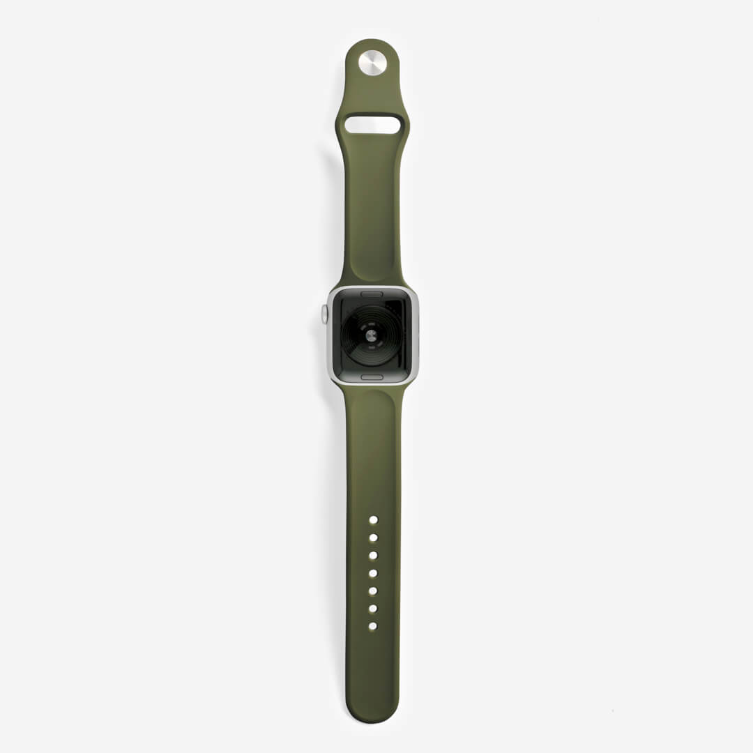 Classic Silicone Apple Watch Band - Olive