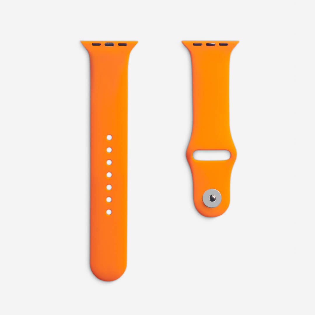 Classic Silicone Apple Watch Band - Orange