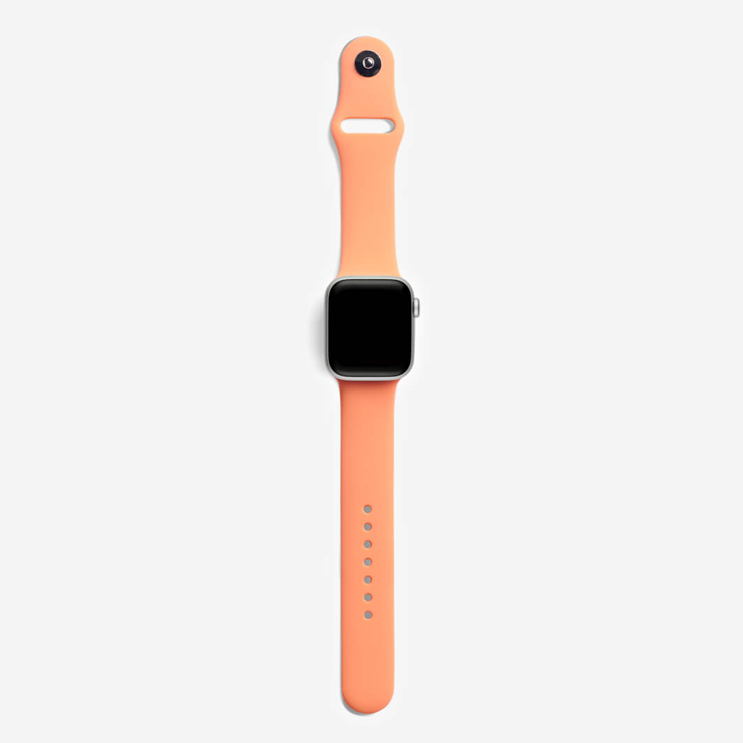 Classic Silicone Apple Watch Band - Papaya