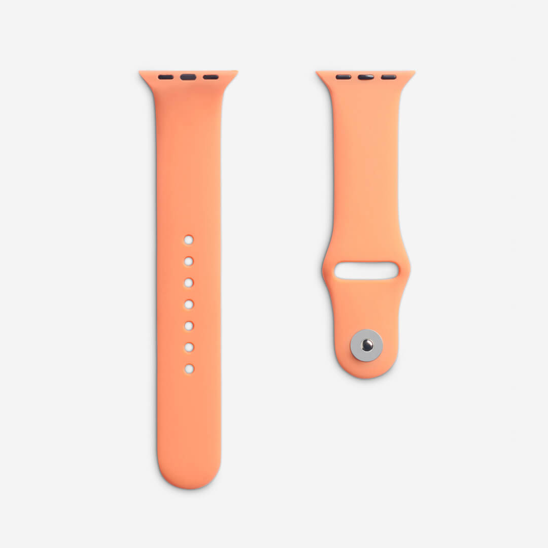 Classic Silicone Apple Watch Band - Papaya