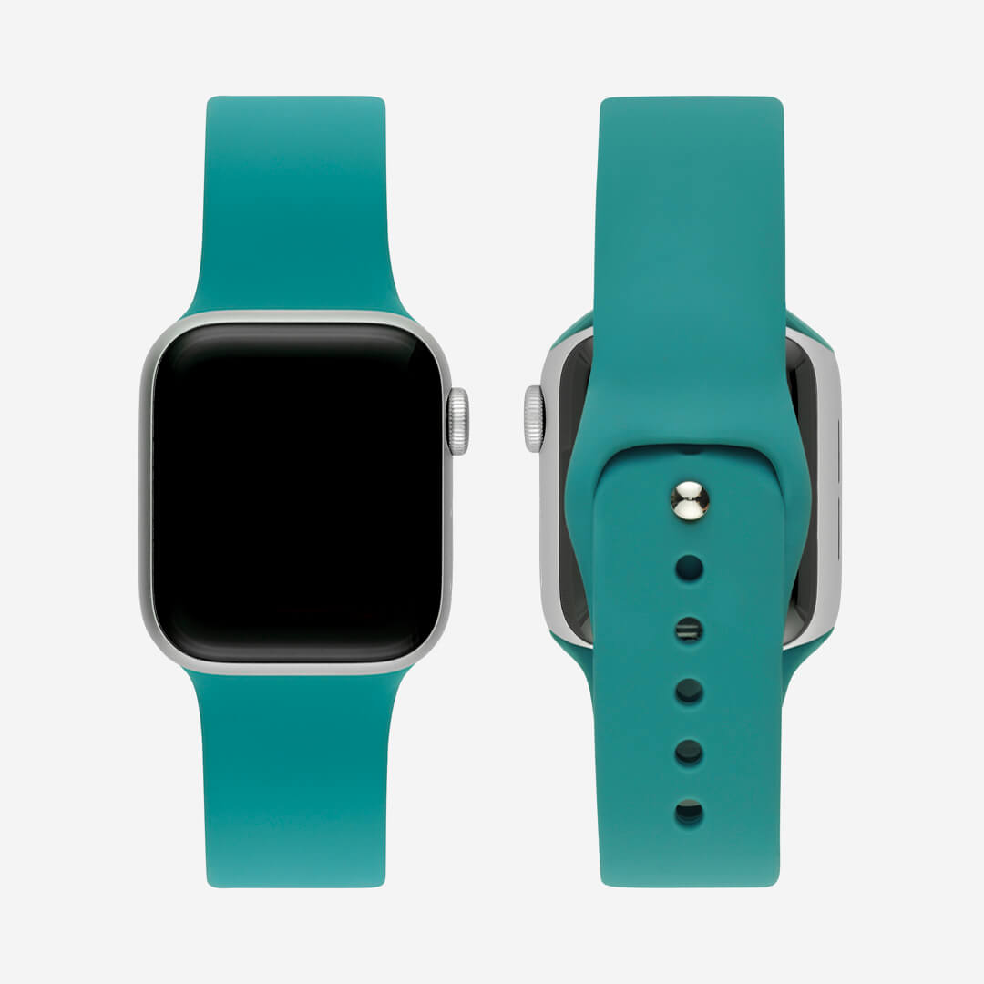 Classic Silicone Apple Watch Band - Pine Green