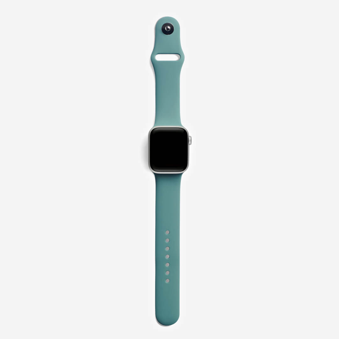 Classic Silicone Apple Watch Band - Pine Green