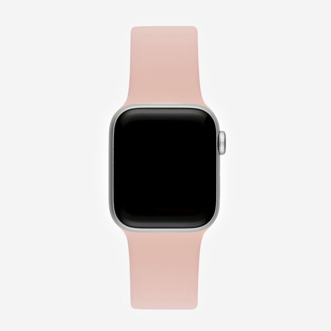 Classic Silicone Apple Watch Band - Pink Sand