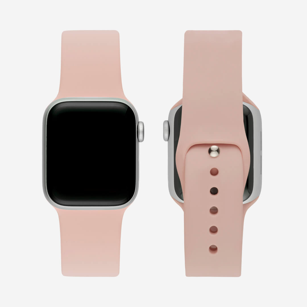 Classic Silicone Apple Watch Band - Pink Sand