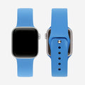 Classic Silicone Apple Watch Band - Plain Blue