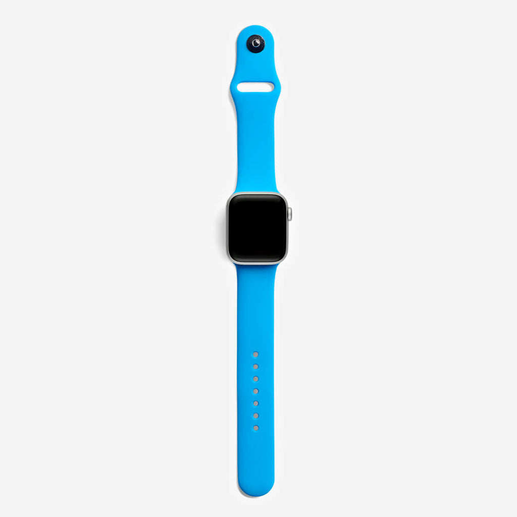 Classic Silicone Apple Watch Band - Surf Blue