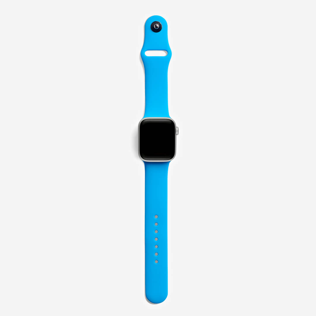 Classic Silicone Apple Watch Band - Surf Blue