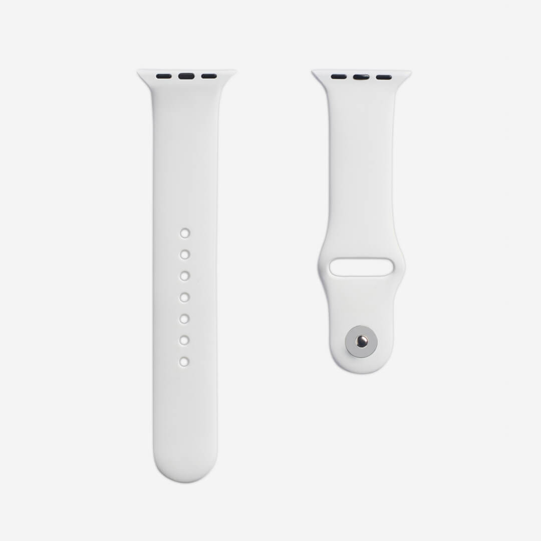 Classic Silicone Apple Watch Band - White