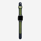 Silicone Sports Apple Watch Band - Black/Yellow