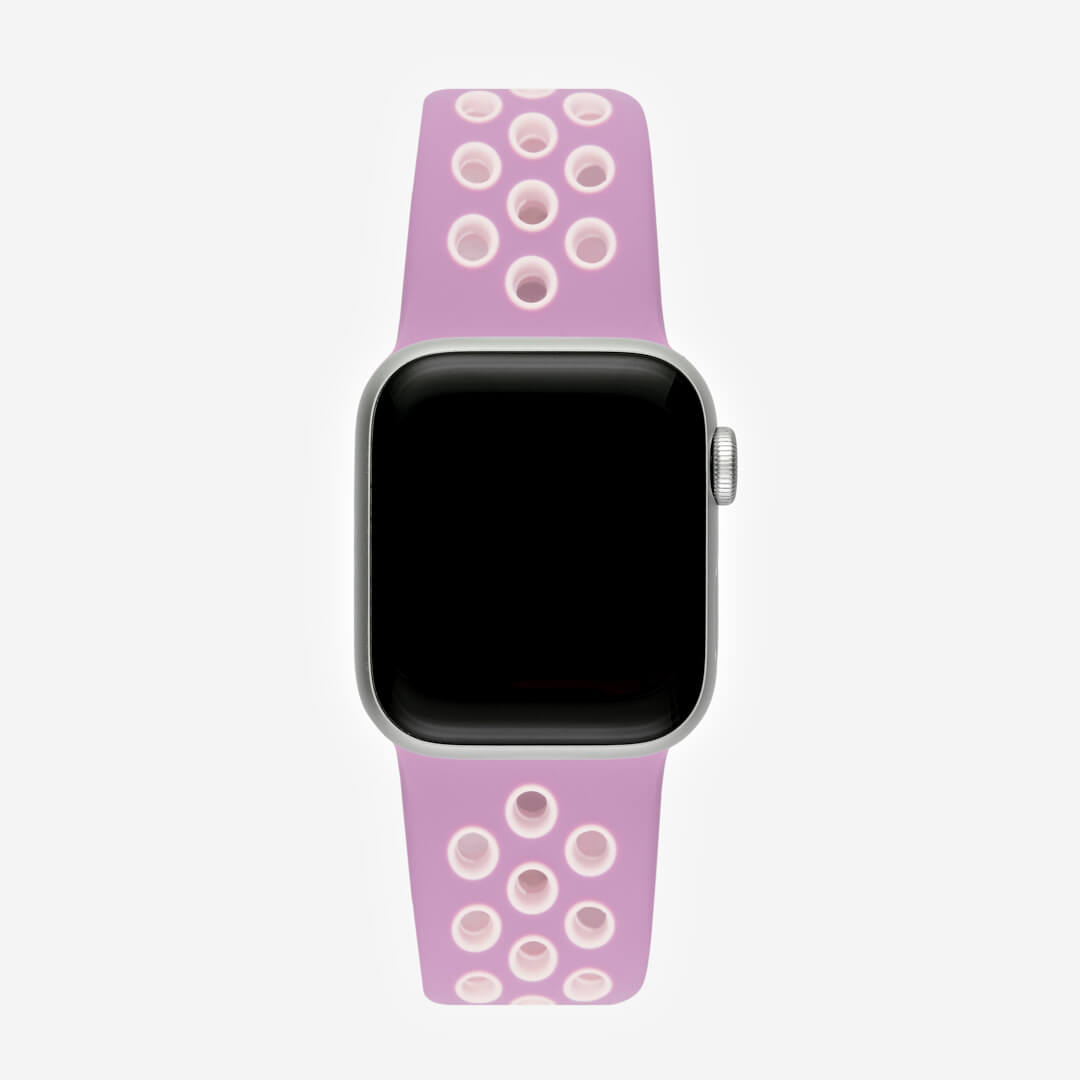 Silicone Sports Apple Watch Band - Violet/Plum Fog